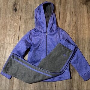 Skechers Kids Purple and Grey Jogger Set - 4T